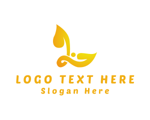 Restaurant - Elegant Letter L Leaf logo design