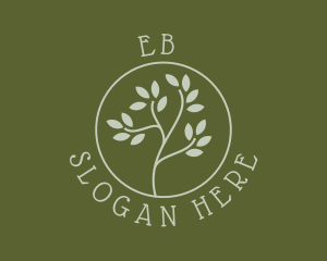 Organic - Vegan Leaf Garden logo design