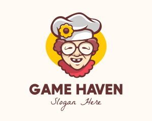 Baker - Grandmother Chef Cafeteria logo design