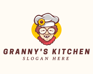 Granny - Grandmother Chef Cafeteria logo design