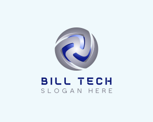 Tech Cryptocurrency App logo design