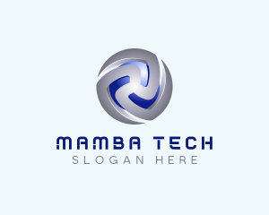 Tech Cryptocurrency App logo design