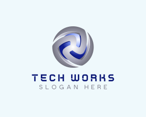 Tech Cryptocurrency App logo design