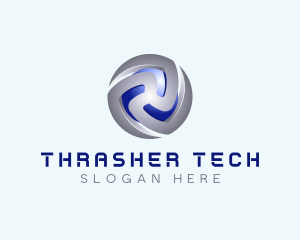 Tech Cryptocurrency App logo design