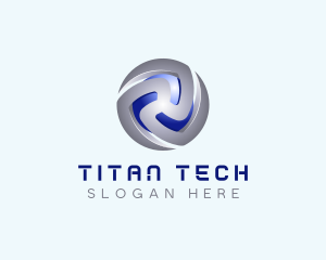 Tech Cryptocurrency App logo design