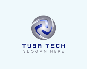 Tech Cryptocurrency App logo design