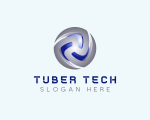 Tech Cryptocurrency App logo design