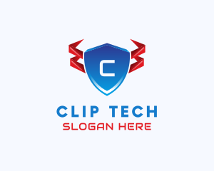 Tech Shield Security logo design