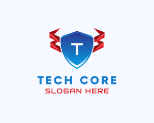 Tech Shield Security logo design