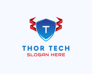 Tech Shield Security logo design