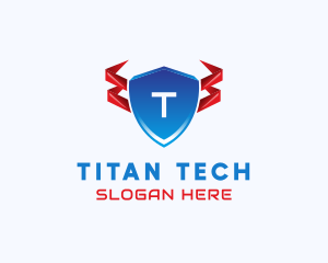 Tech Shield Security logo design