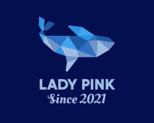 Wild - Blue Whale Papercraft logo design