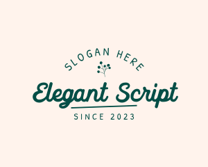 Italic - Generic Feminine Business logo design