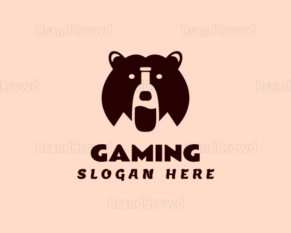 Bear Beverage Bottle Logo