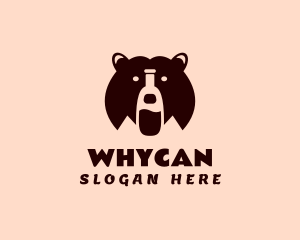 Cocktail - Bear Beverage Bottle logo design