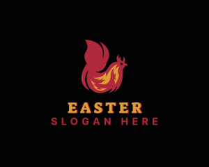 Chicken Flame Cooking Logo