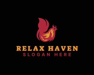 Chicken Flame Cooking Logo