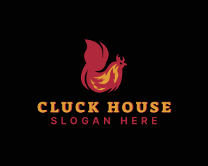 Chicken - Chicken Flame Cooking logo design