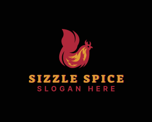 Cooking - Chicken Flame Cooking logo design