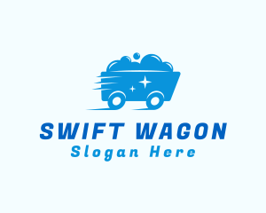 Wagon - Express Janitorial Washer logo design