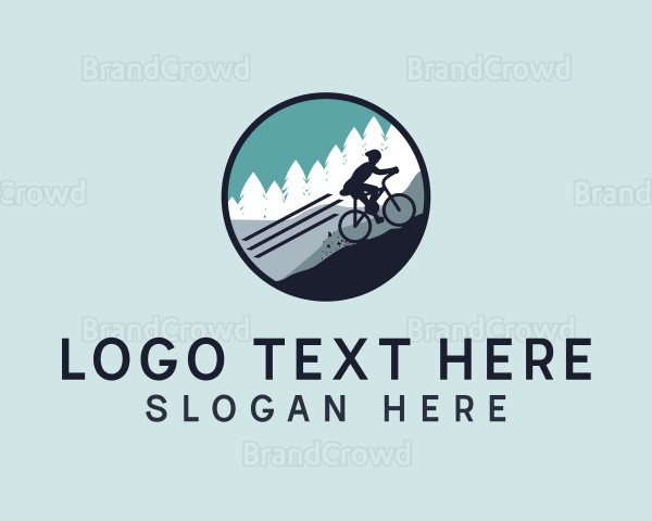 Mountain Bike Cycling Logo