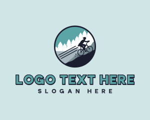 Tree - Mountain Bike Cycling logo design