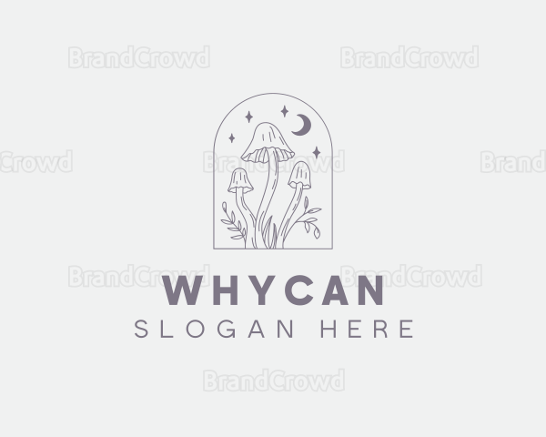 Magical Mushroom Plant Logo