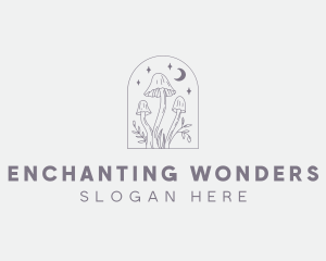 Magic - Magical Mushroom Plant logo design