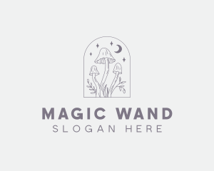 Magical Mushroom Plant logo design