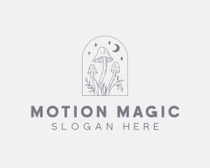 Magical Mushroom Plant logo design