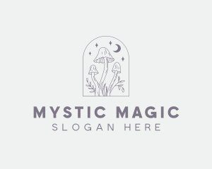 Magical Mushroom Plant logo design