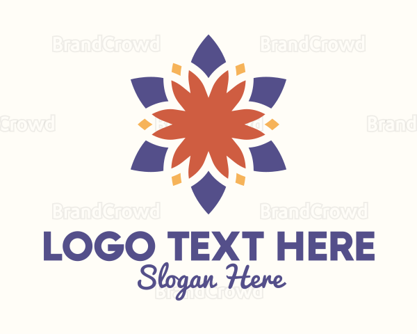 Colorful Floral Blossom Logo