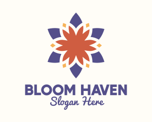 Colorful Floral Blossom logo design