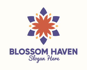 Colorful Floral Blossom logo design