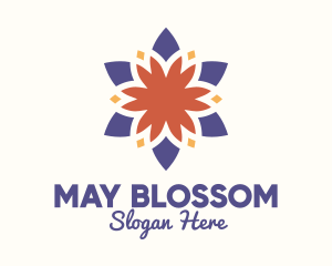 Colorful Floral Blossom logo design