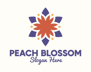 Colorful Floral Blossom logo design