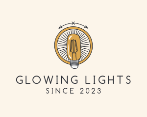 Light Bulb Lamp logo design