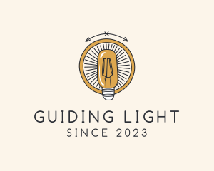 Light Bulb Lamp logo design