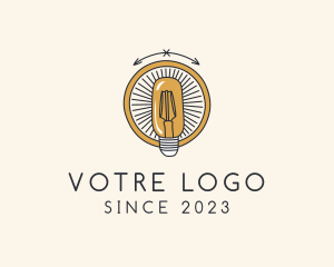 Light - Light Bulb Lamp logo design