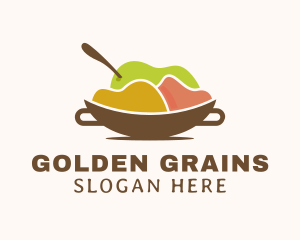 Grains - Cooking Ingredients Spices logo design