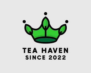 Leaf Herb Crown  logo design