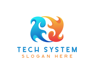 System - Fire Fuel Sustainable Energy logo design