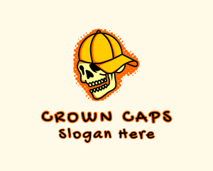 Skull Cap Graffiti logo design