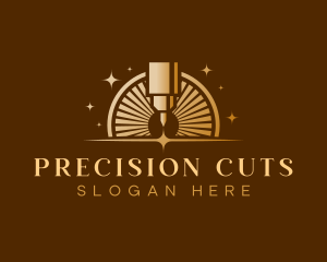 Industrial Laser Cutting Machine logo design