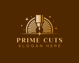 Industrial Laser Cutting Machine logo design