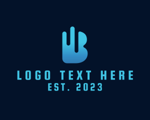 Letter B - Technology Letter B logo design