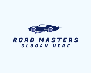 Driving - Fast Car Driving logo design