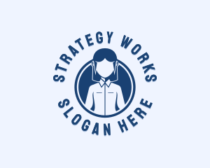 Woman Business Consultant logo design