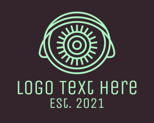 Optometrist - Digital Technology Eye logo design