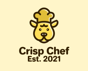 Cute Dog Chef logo design